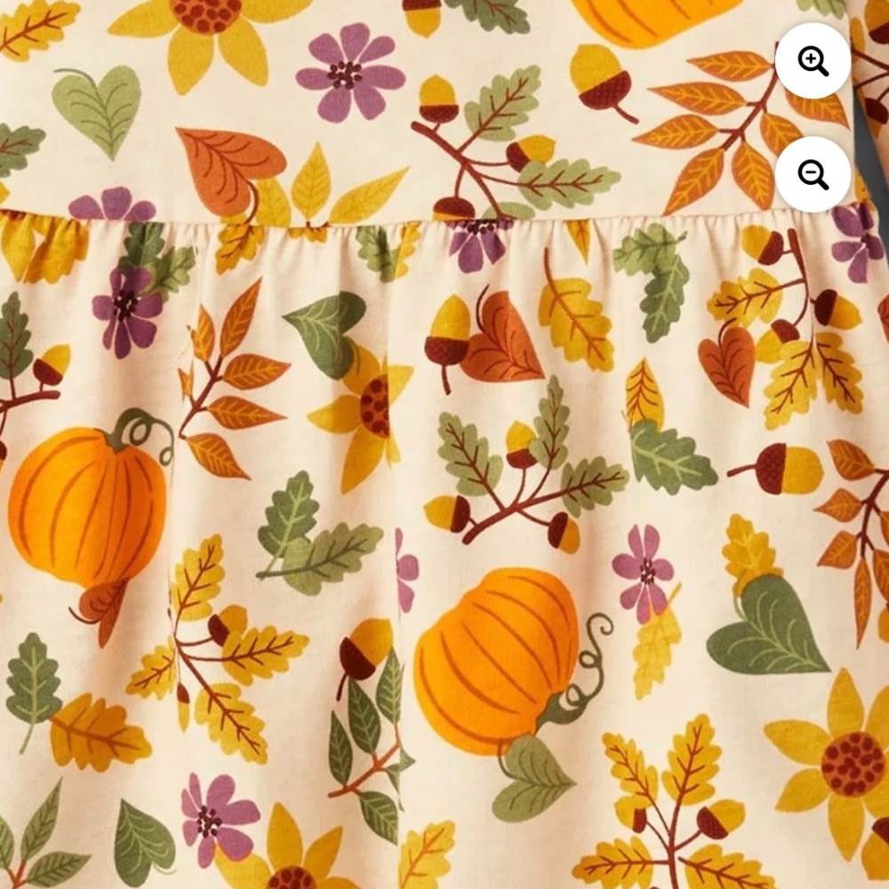 The Children’s Place Toddler Girls Fall Print Dress Size 5T NWT - Picture 3 of 4